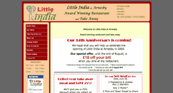 Desktop Screenshot of littleindia-arnesby.biz
