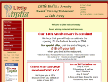 Tablet Screenshot of littleindia-arnesby.biz